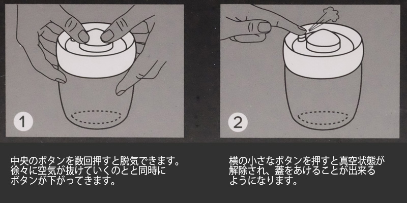 ピアッティ　パルミジャーノ・レッジャーノ用ガラス製チーズ・ポット（脱気ポンプ付）取り扱い説明